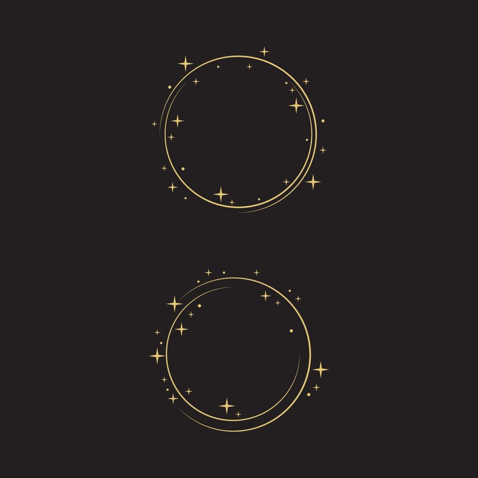 ilustração do projeto do ícone do círculo do vetor da estrela