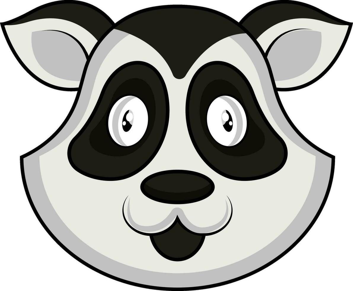 desenho animado panda vetor Illustartion em branco fundo