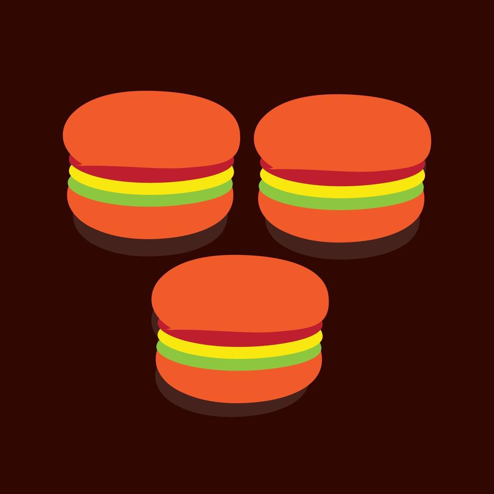 símbolo de hambúrguer ou ícone de comida vetor