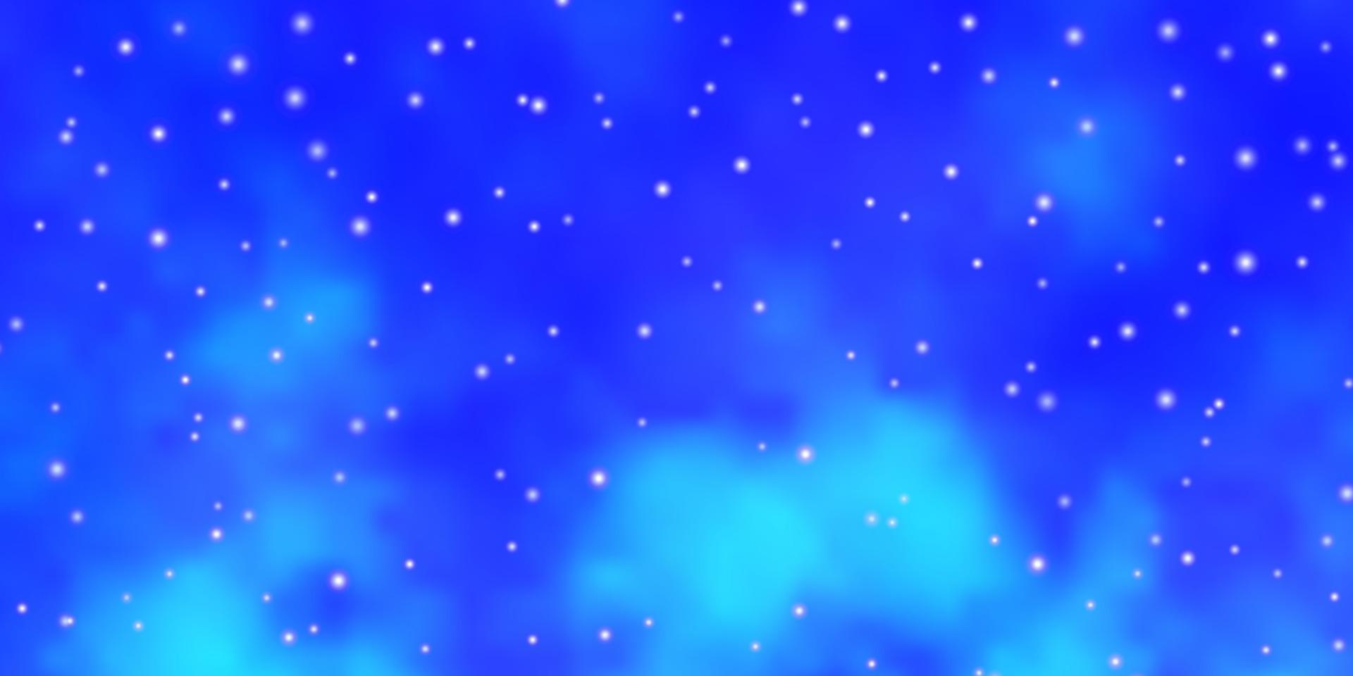 fundo vector azul claro com estrelas coloridas.