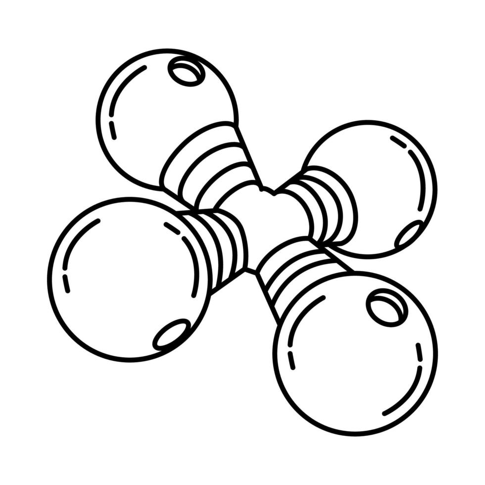 ícone de brinquedo de cão de reboque. doodle desenhado à mão ou estilo de ícone de contorno vetor