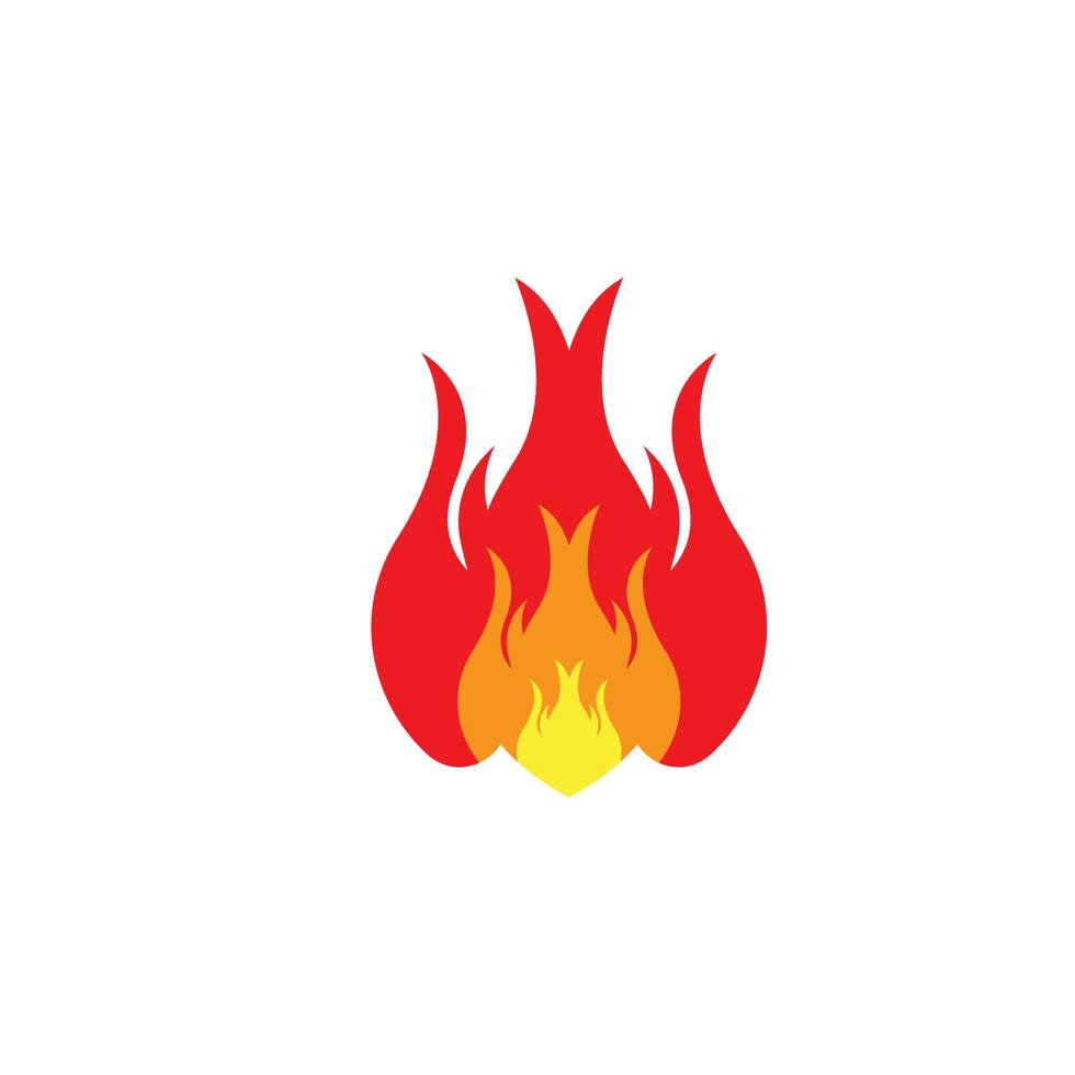 ilustração em vetor símbolo e ícone de chama de fogo
