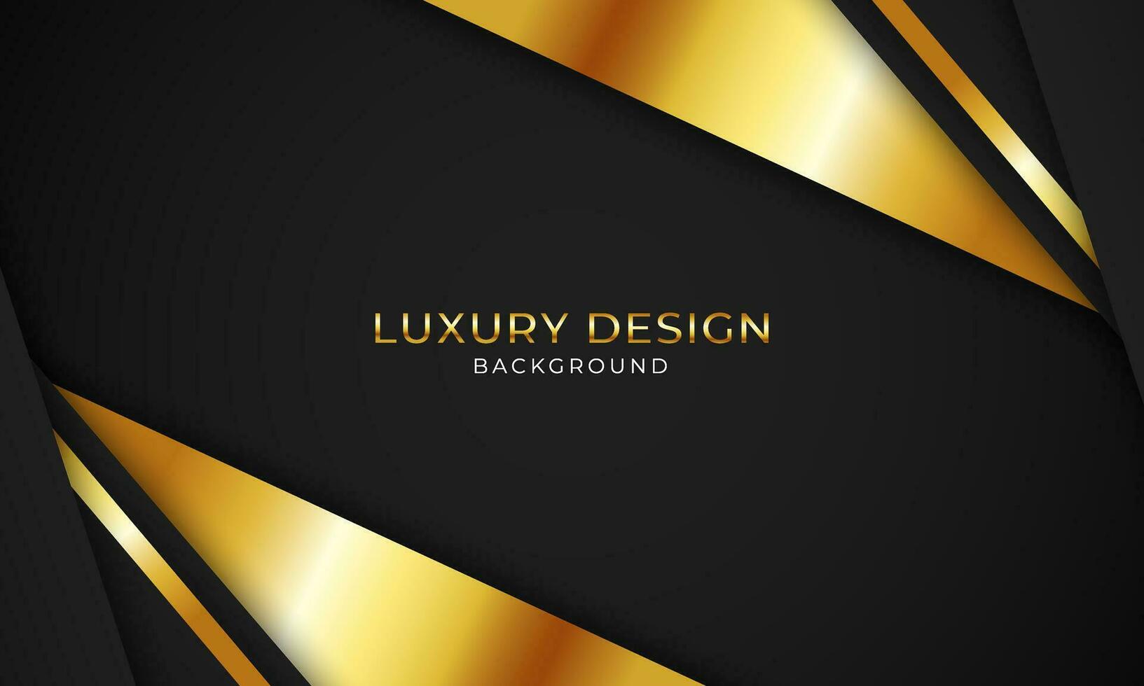 moderno luxo Sombrio sobreposição fundo com dourado linhas triângulo Prêmio decoração Projeto vetor