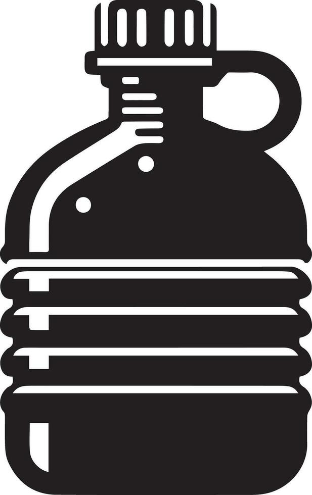 simples silhueta Projeto do garrafa, jarra ícone, estoque vetor, logotipo isolado em branco fundo vetor