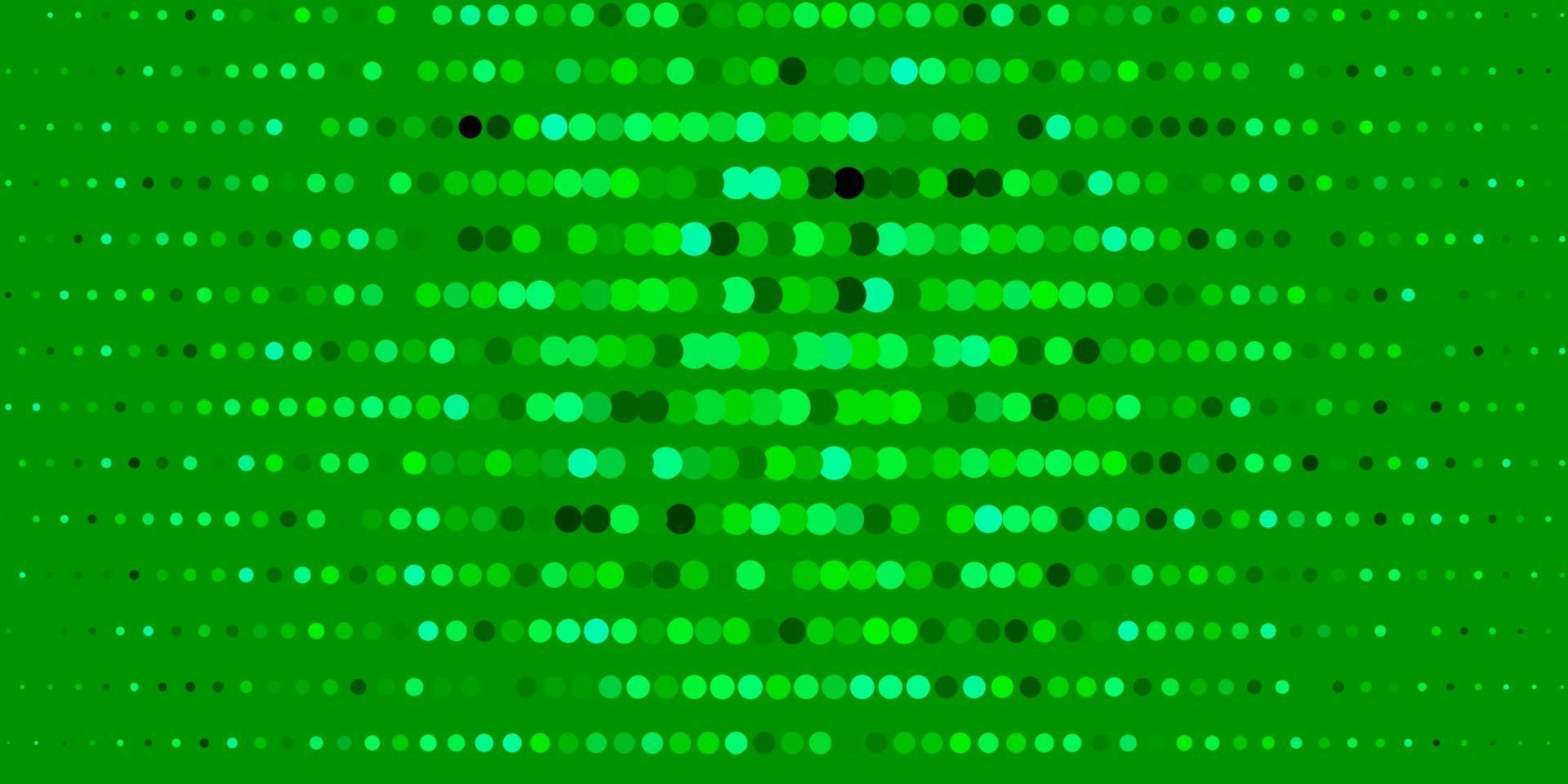 layout de vetor verde escuro com formas de círculo.