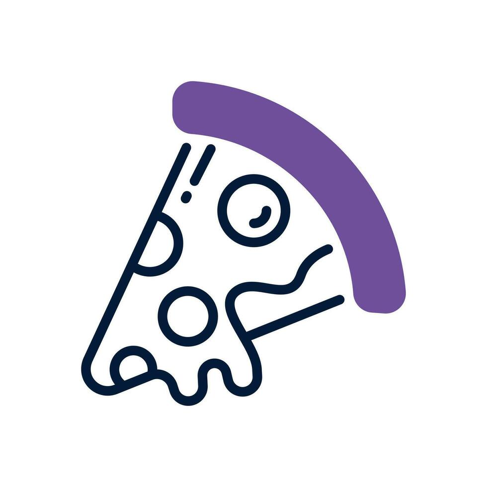 pizza ícone. vetor dual tom ícone para seu local na rede Internet, móvel, apresentação, e logotipo Projeto.