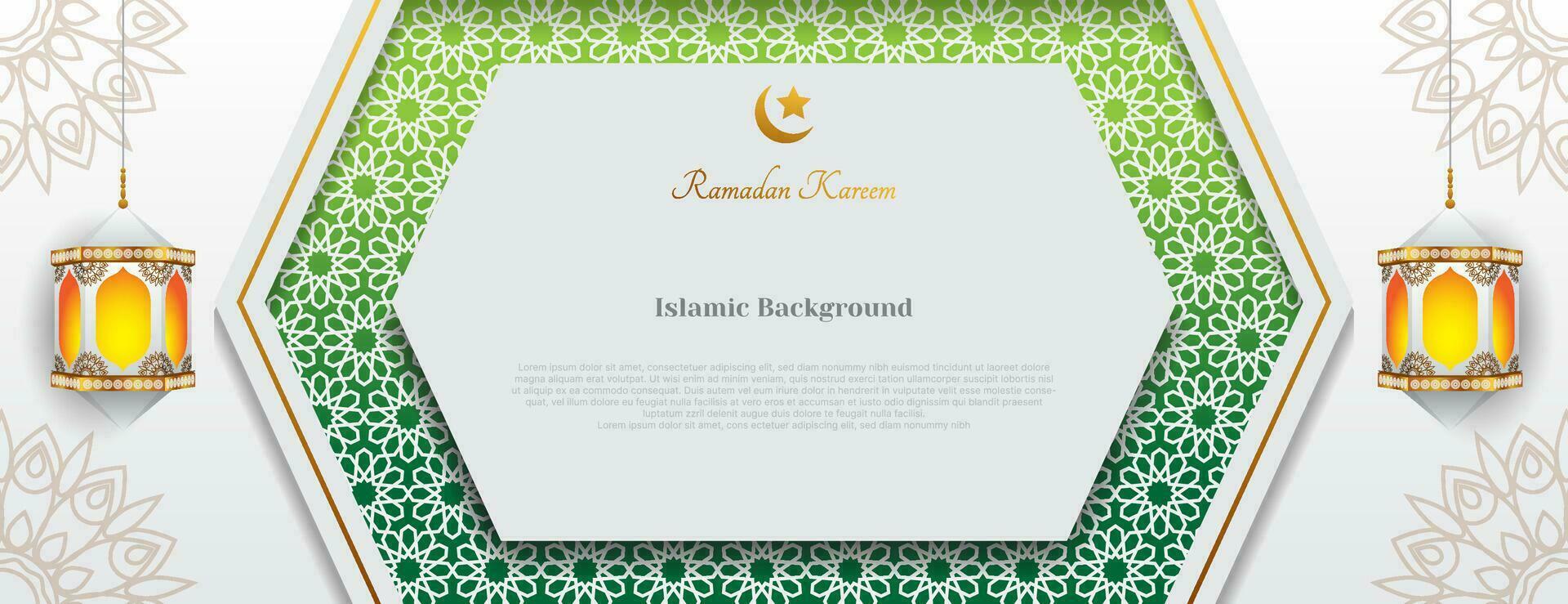 branco islâmico bandeira fundo para Ramadã kareem, eid mubarak, eid al-adha, eid al-fitr, etc. vetor