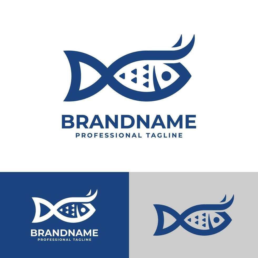 touro peixe logotipo, adequado para o negócio relacionado para touro e peixe vetor