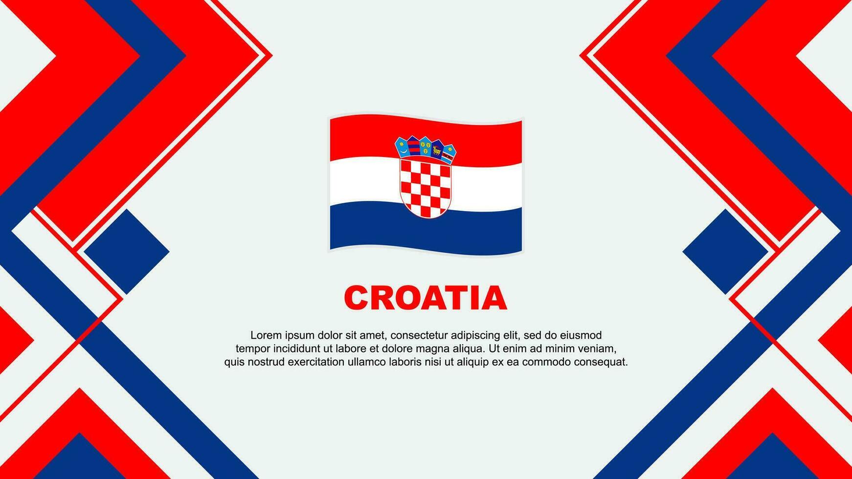 Croácia bandeira abstrato fundo Projeto modelo. Croácia independência dia bandeira papel de parede vetor ilustração. Croácia bandeira