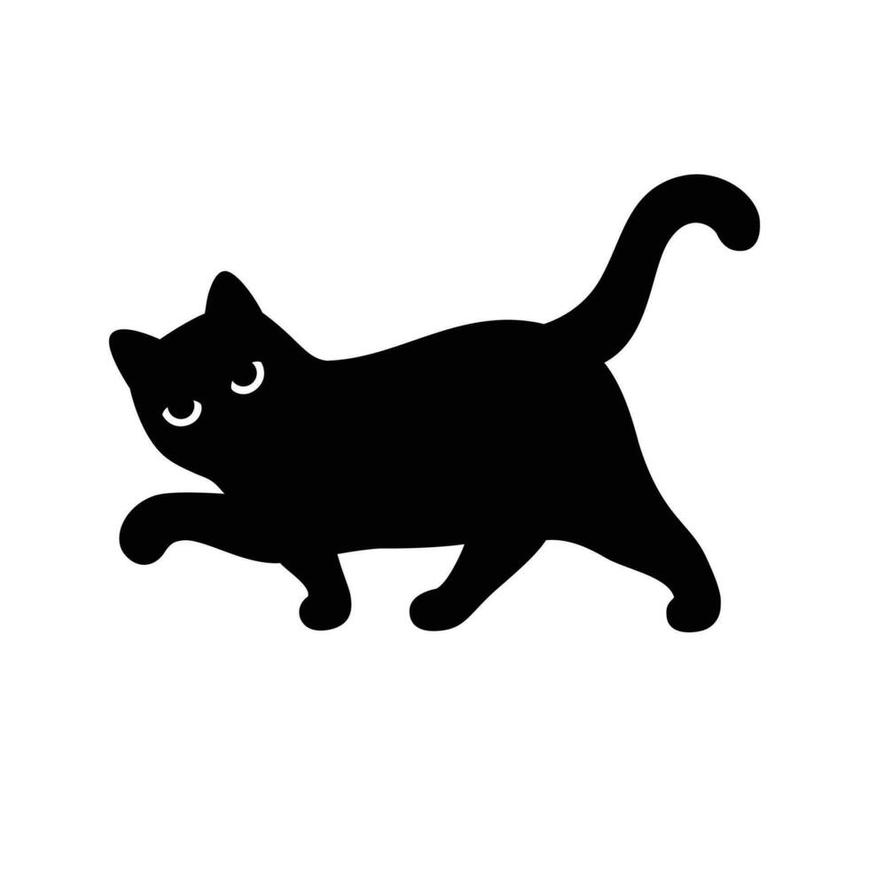 gato vetor ícone gatinho chita logotipo símbolo personagem desenho animado ilustração caminhando rabisco Projeto