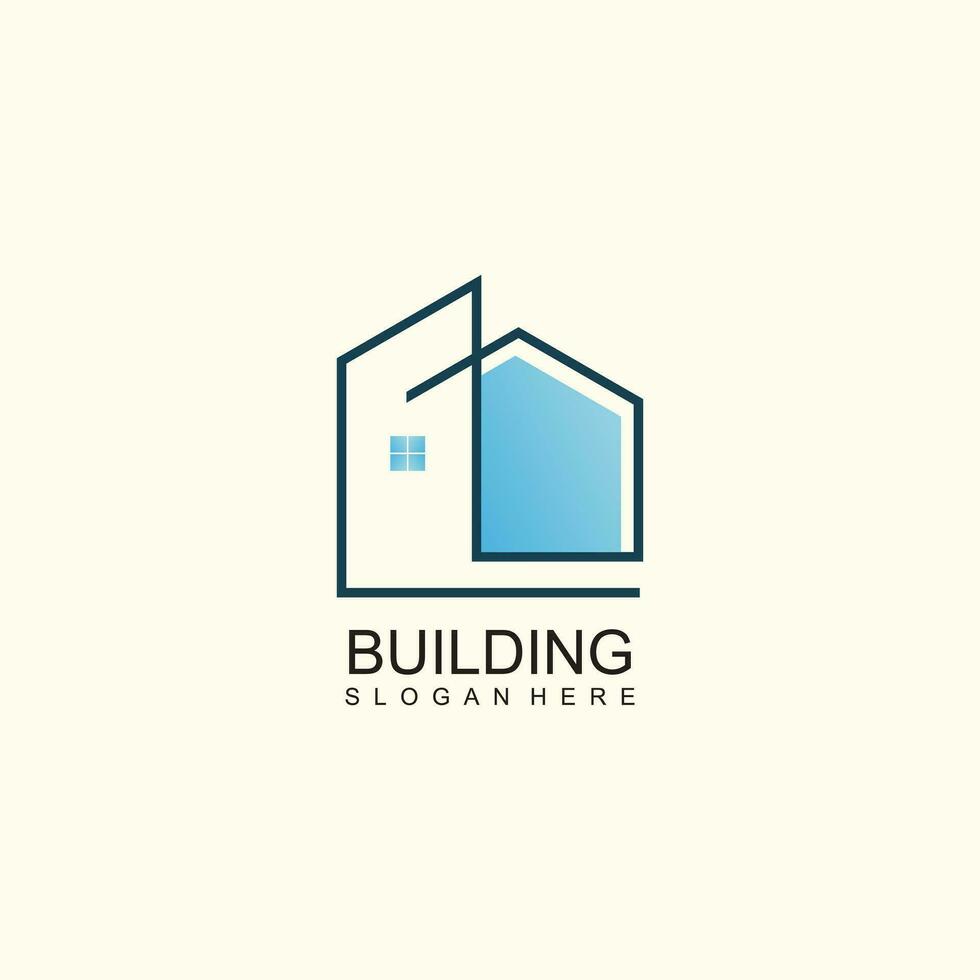 construção logotipo com linha arte conceito vetor