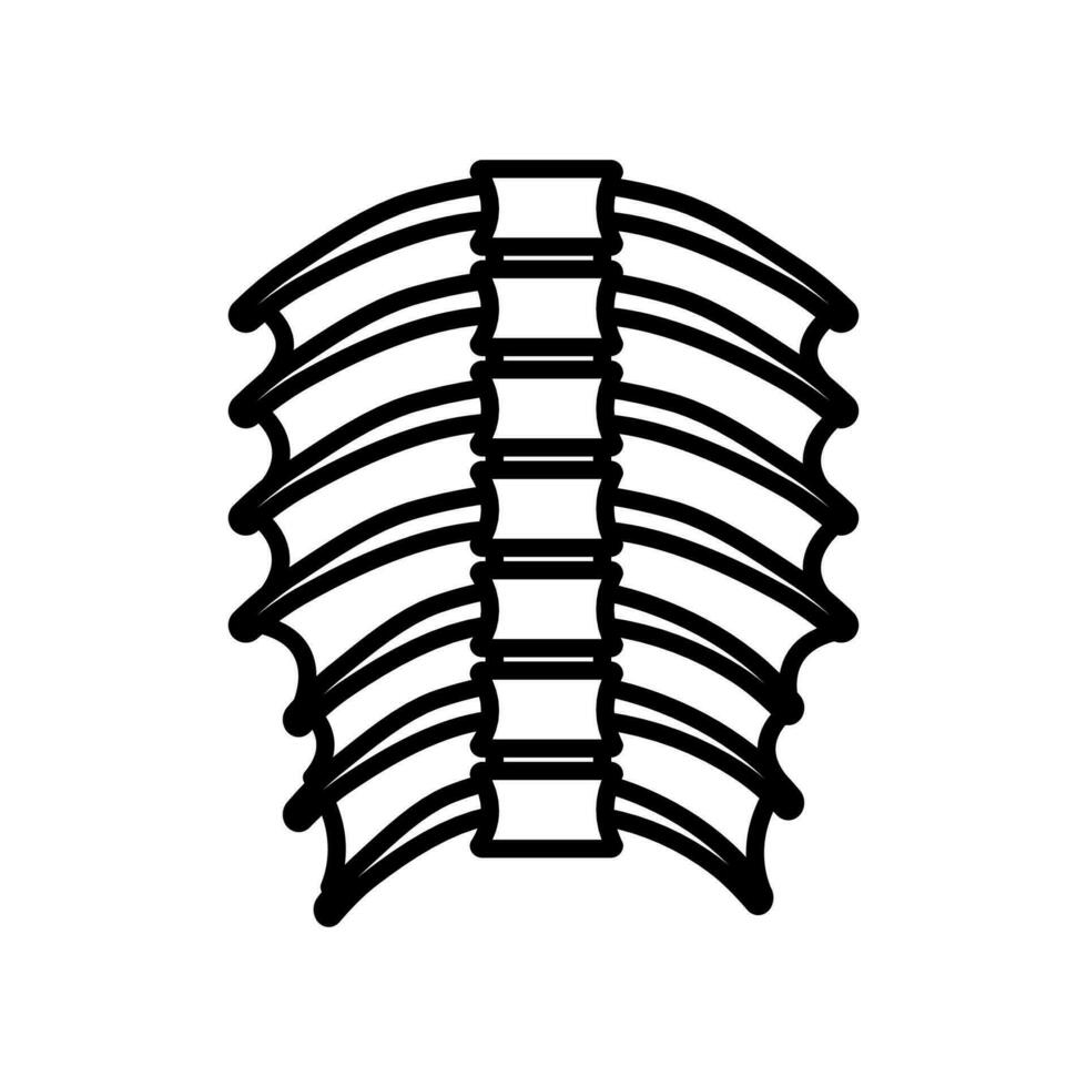 torácica músculos ícone dentro vetor. logótipo vetor