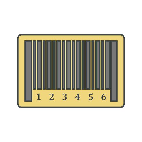 Ícone de código de barras do vetor