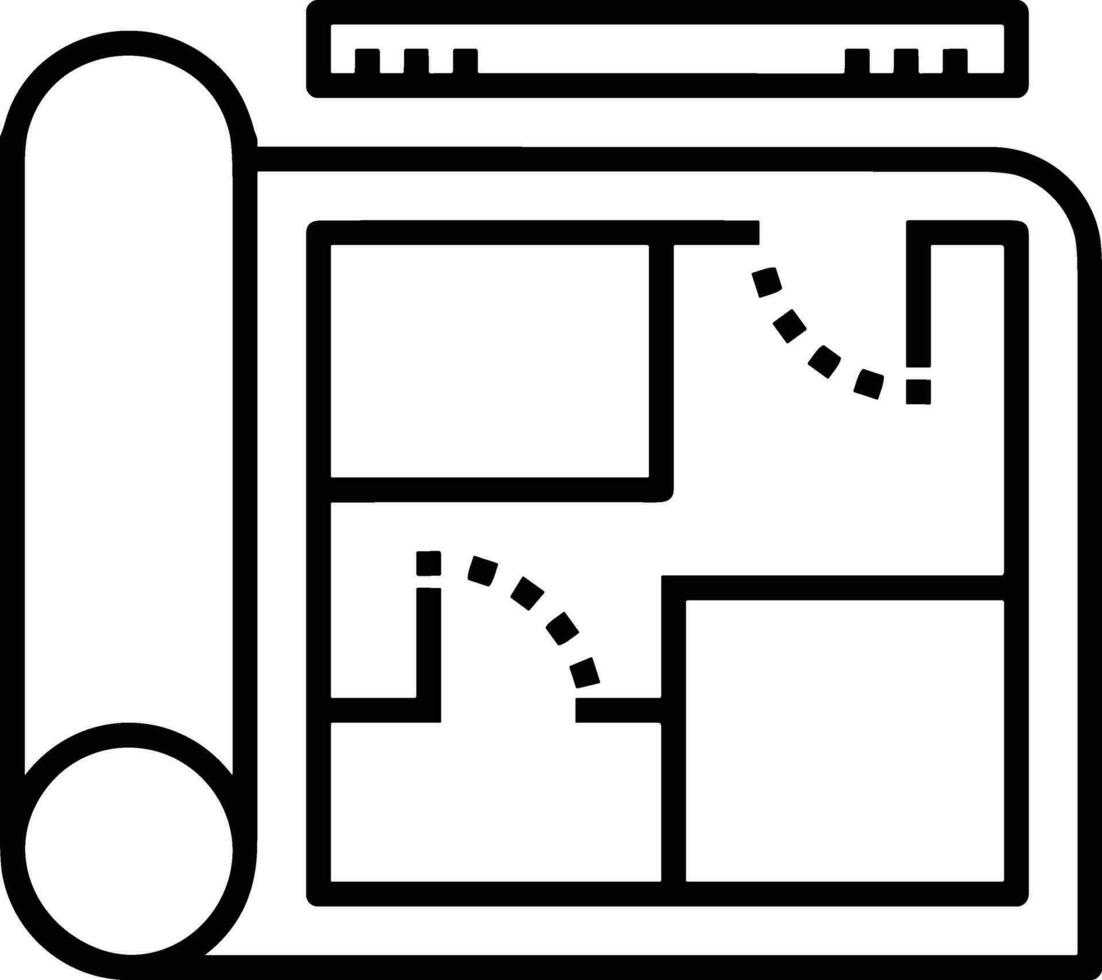 casa esboço ícone símbolo vetor imagem. ilustração do a casa real Estado gráfico propriedade Projeto imagem