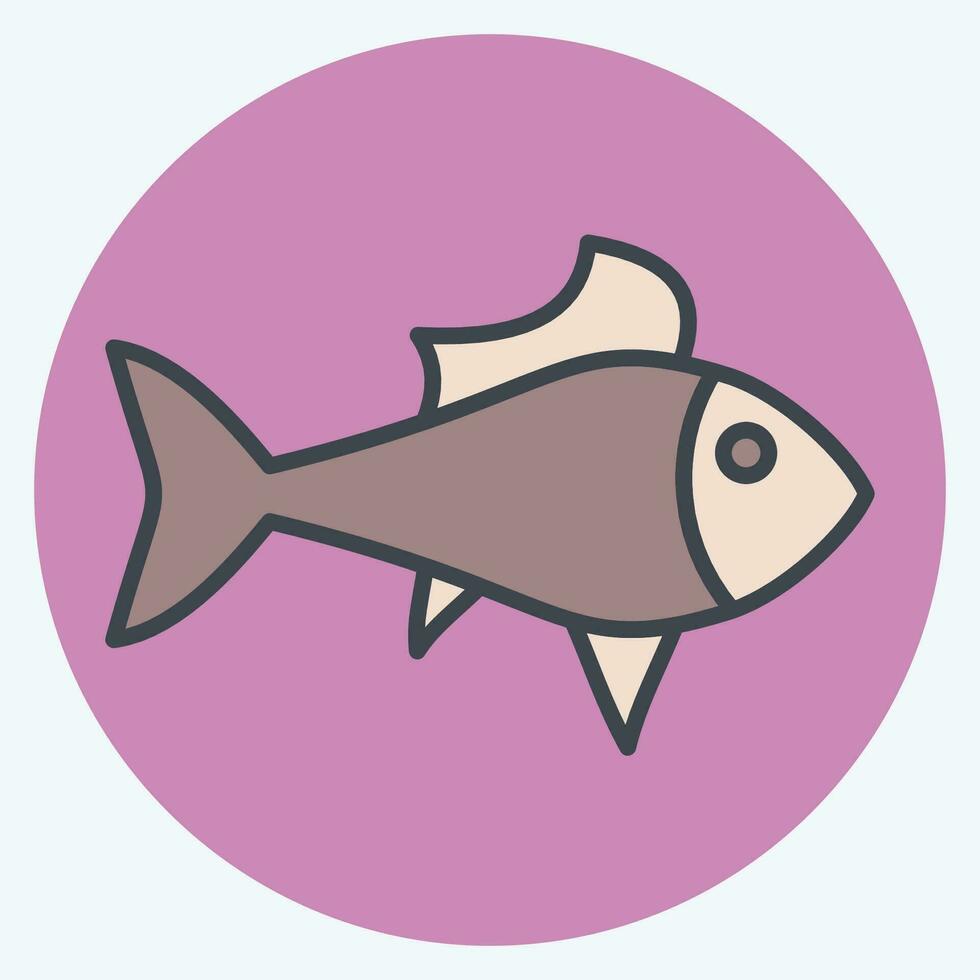 ícone guppy. relacionado para mar símbolo. cor companheiro estilo. simples Projeto editável. simples ilustração vetor