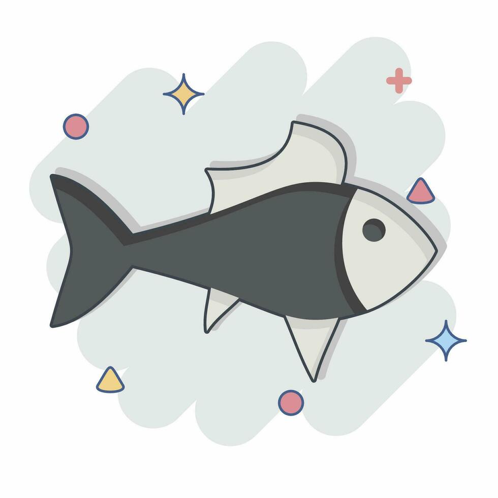 ícone guppy. relacionado para mar símbolo. quadrinho estilo. simples Projeto editável. simples ilustração vetor