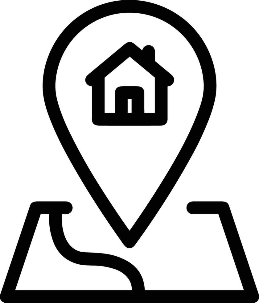 casa esboço ícone símbolo vetor imagem. ilustração do a casa real Estado gráfico propriedade Projeto imagem