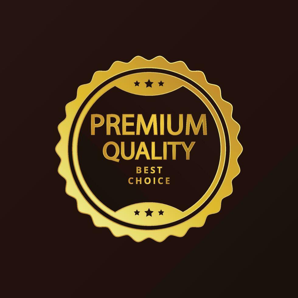 vetor dourado Prêmio qualidade logotipo Projeto