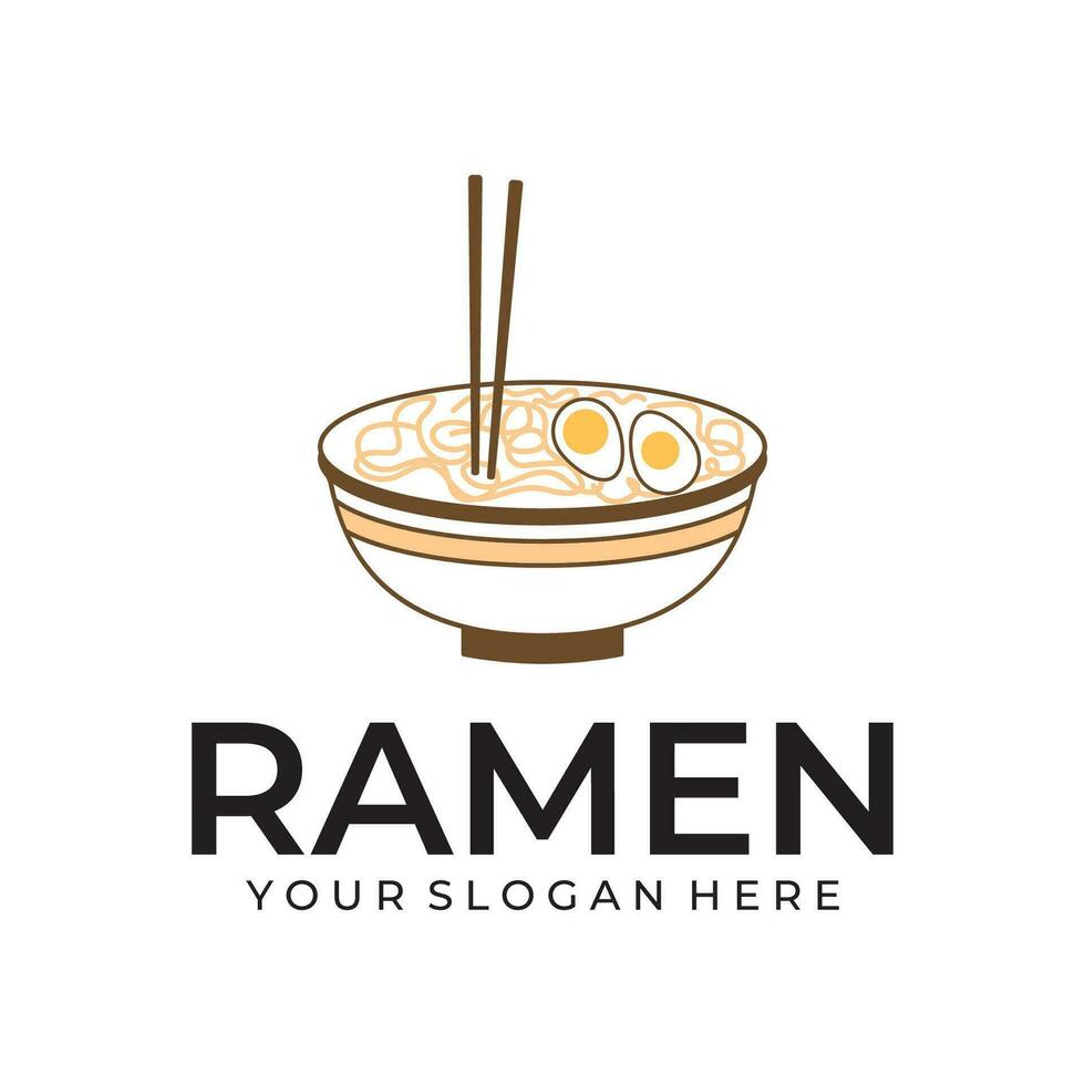 ramen ilustração logotipo vetor