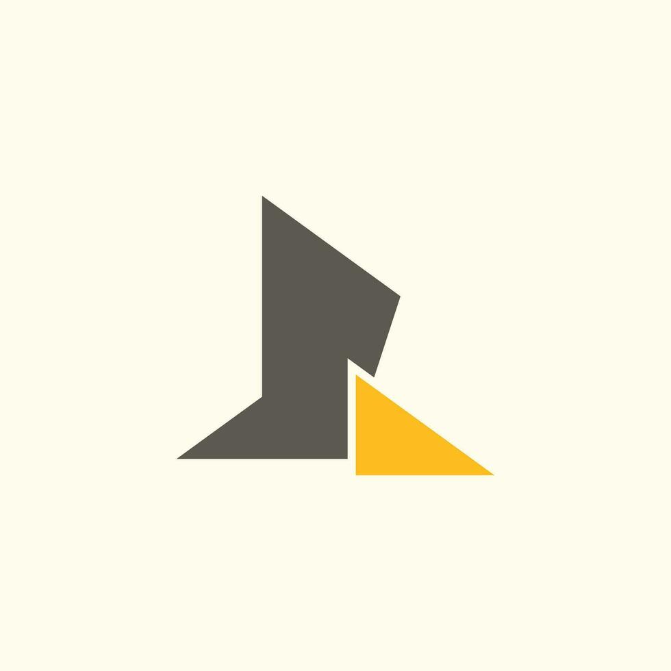 carta r logotipo Projeto vetor idéia com criativo e simples conceito