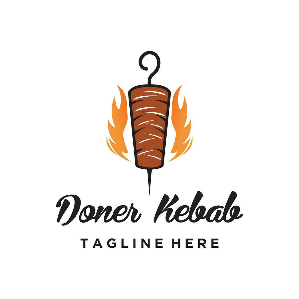 doador Kebab logotipo Projeto elemento vetor para restaurante com moderno conceito