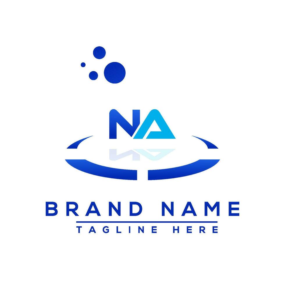 carta n / D azul profissional logotipo para todos tipos do o negócio vetor