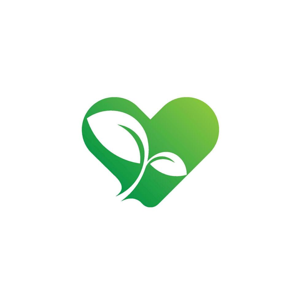 healt verde natureza logotipo o negócio natural vetor