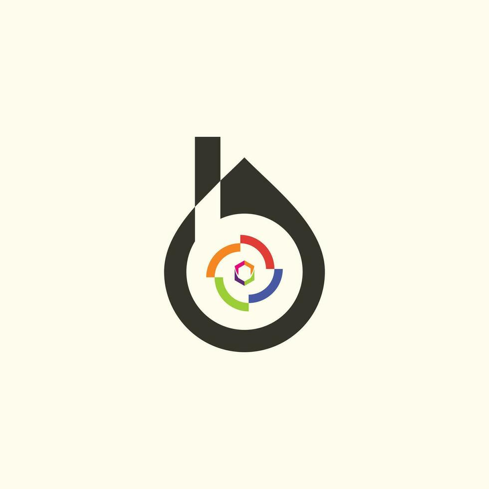 moderno casa logotipo Projeto vetor ícone com criativo carta b conceito ilustração