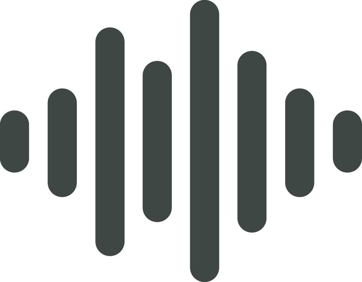 musical ondas ícone dentro plano estilo. isolado em transparente fundo. usar para musical ondas chave sinais. Projeto elemento logotipo modelo tecnologia símbolo vetor para apps e local na rede Internet