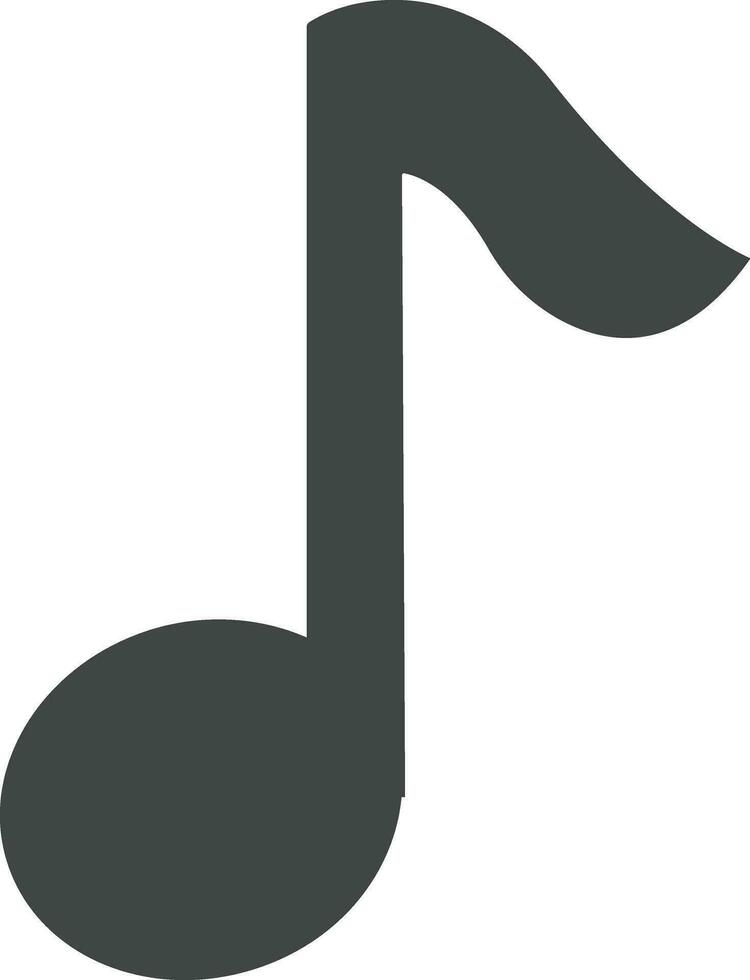 música notas ícone dentro plano estilo. isolado em transparente fundo. usar para musical chave sinais. Projeto elemento logotipo modelo tecnologia símbolo vetor para apps e local na rede Internet