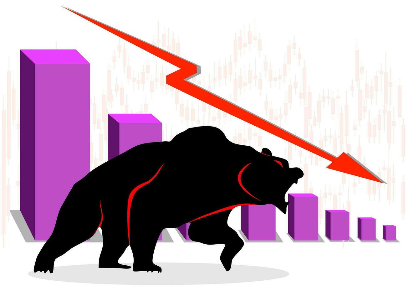 Urso ajustado a gráfico vetor