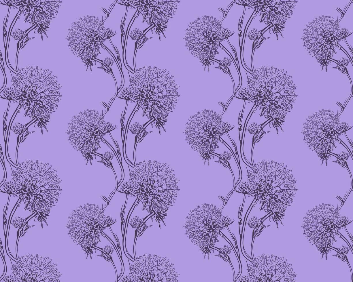 fundo sem emenda padrão floral. folhagem e design de papel de parede de flores da natureza. vetor