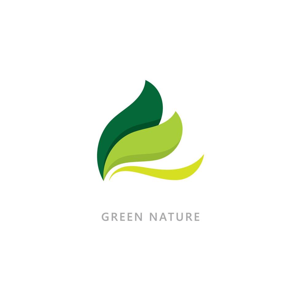 conceito de logotipo orgânico do símbolo da natureza vetor