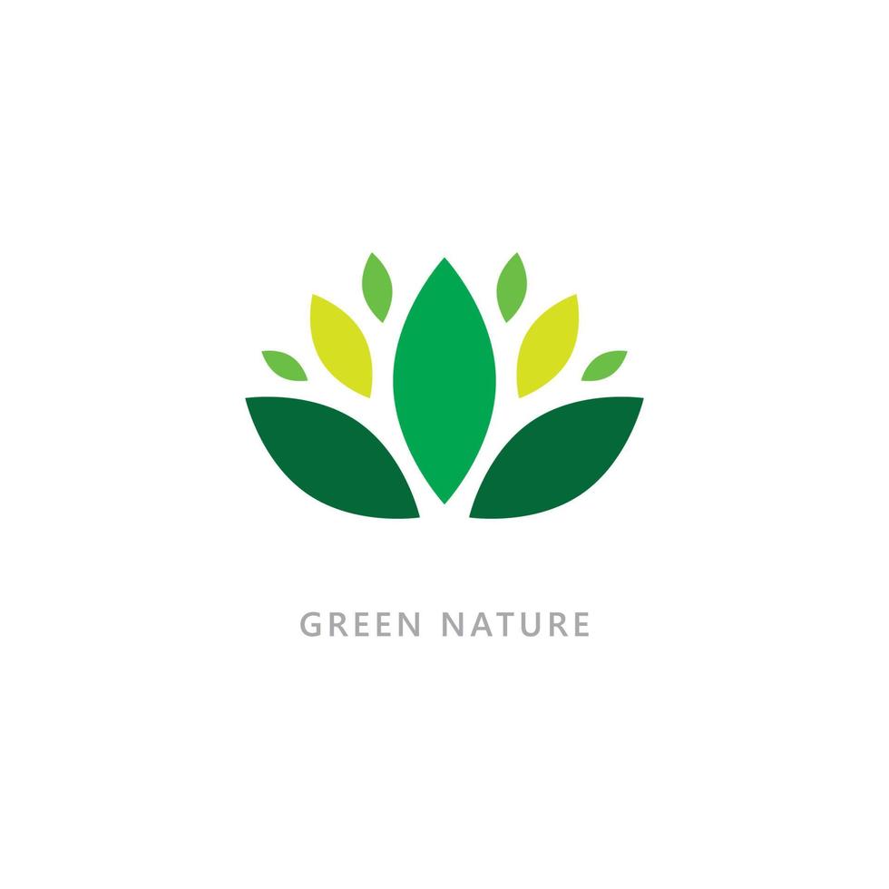 conceito de logotipo orgânico do símbolo da natureza vetor