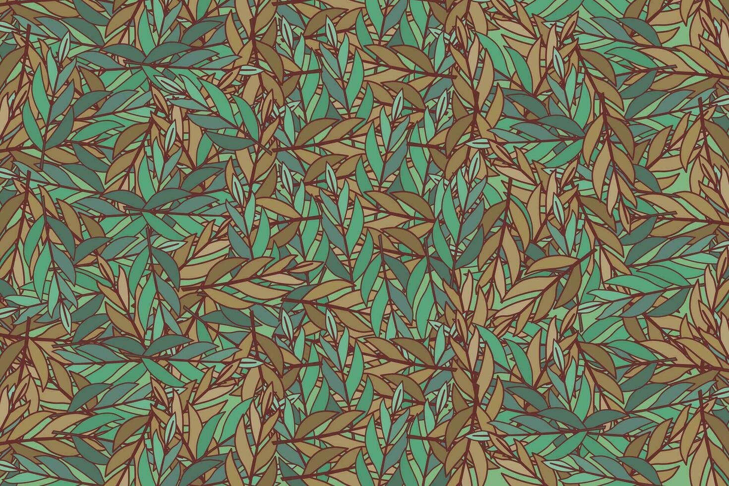 tropical folha papel de parede. natureza folhas padronizar Projeto. vetor ilustração.