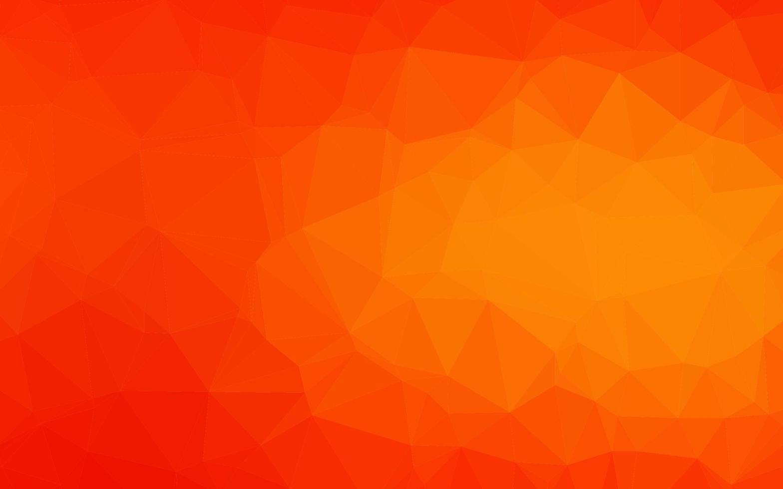 modelo de mosaico de triângulo de vetor laranja claro.