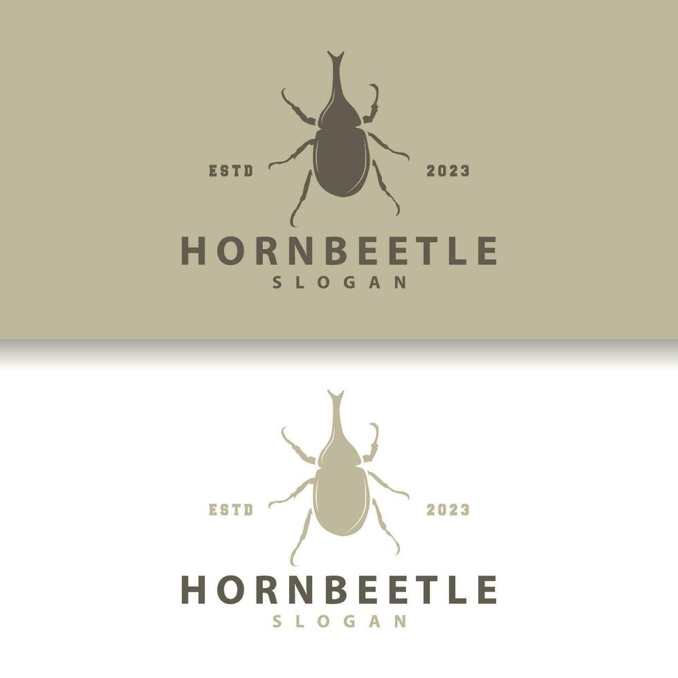 besouro logotipo Projeto simples silhueta inseto animal ilustração modelo vetor