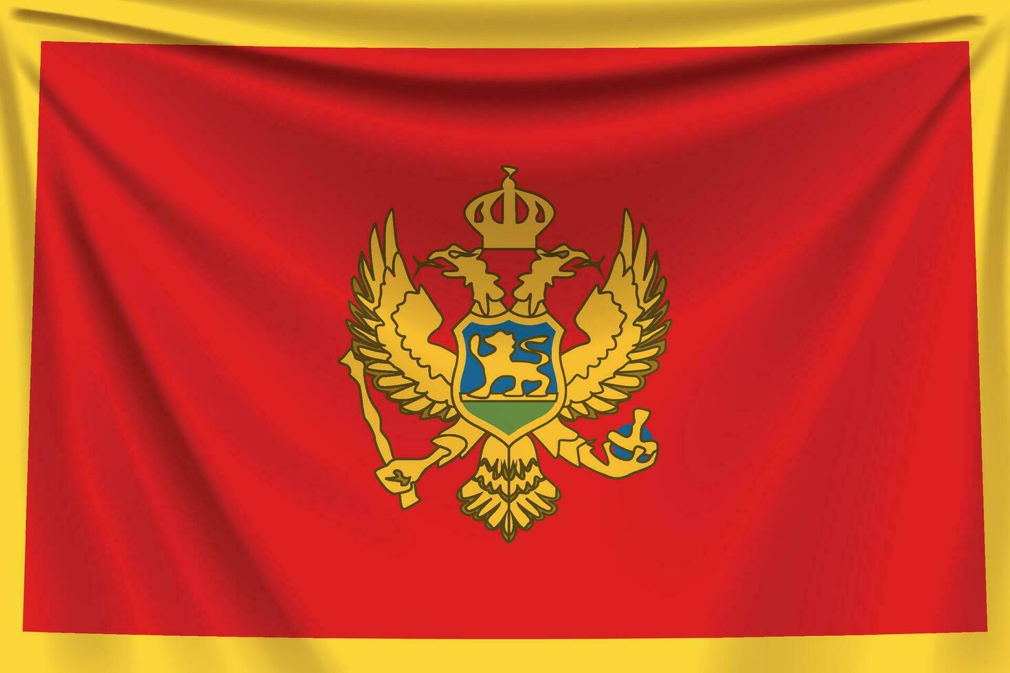 costas bandeira Montenegro vetor