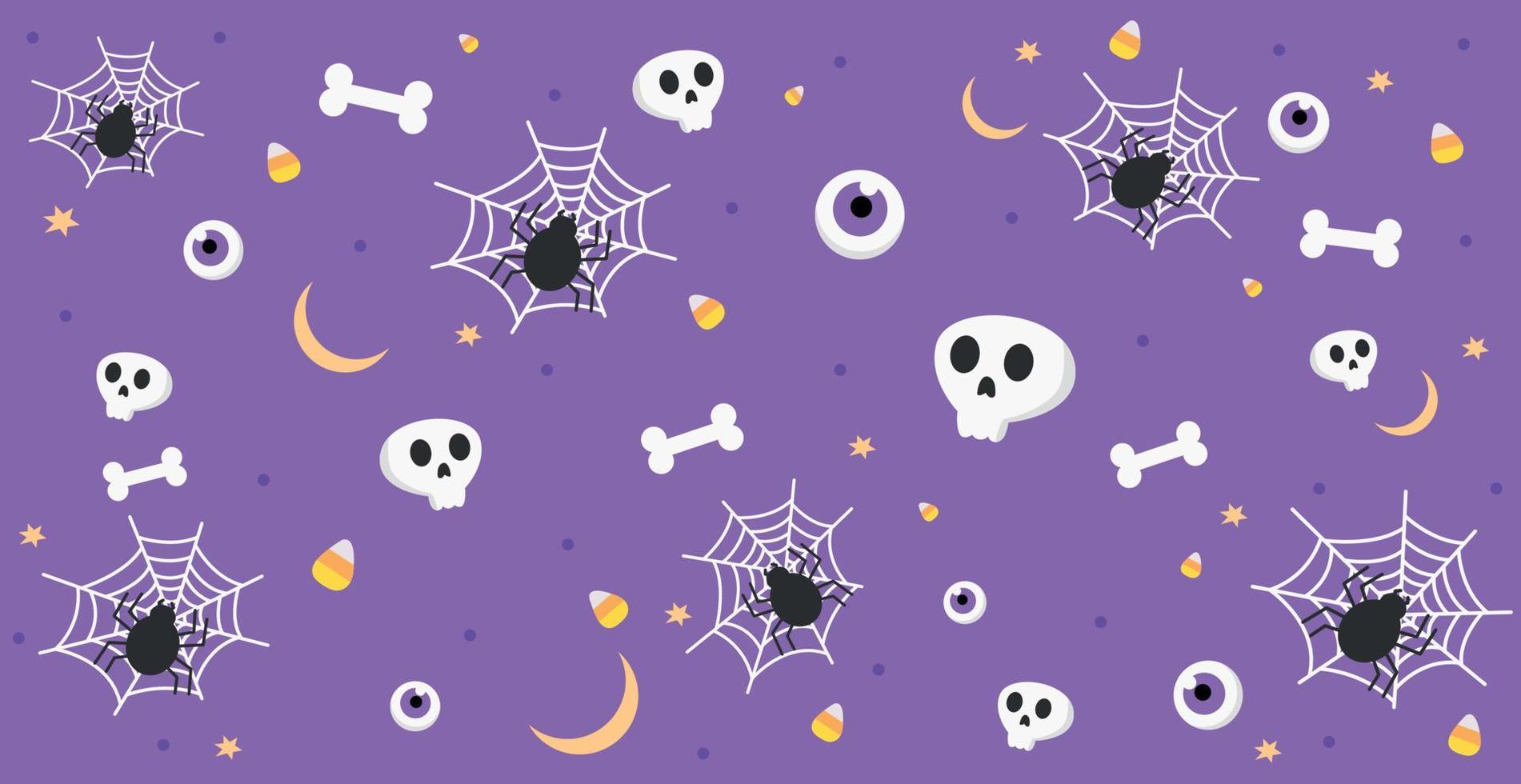 fundo colorido padrão para o feriado de halloween - vetor