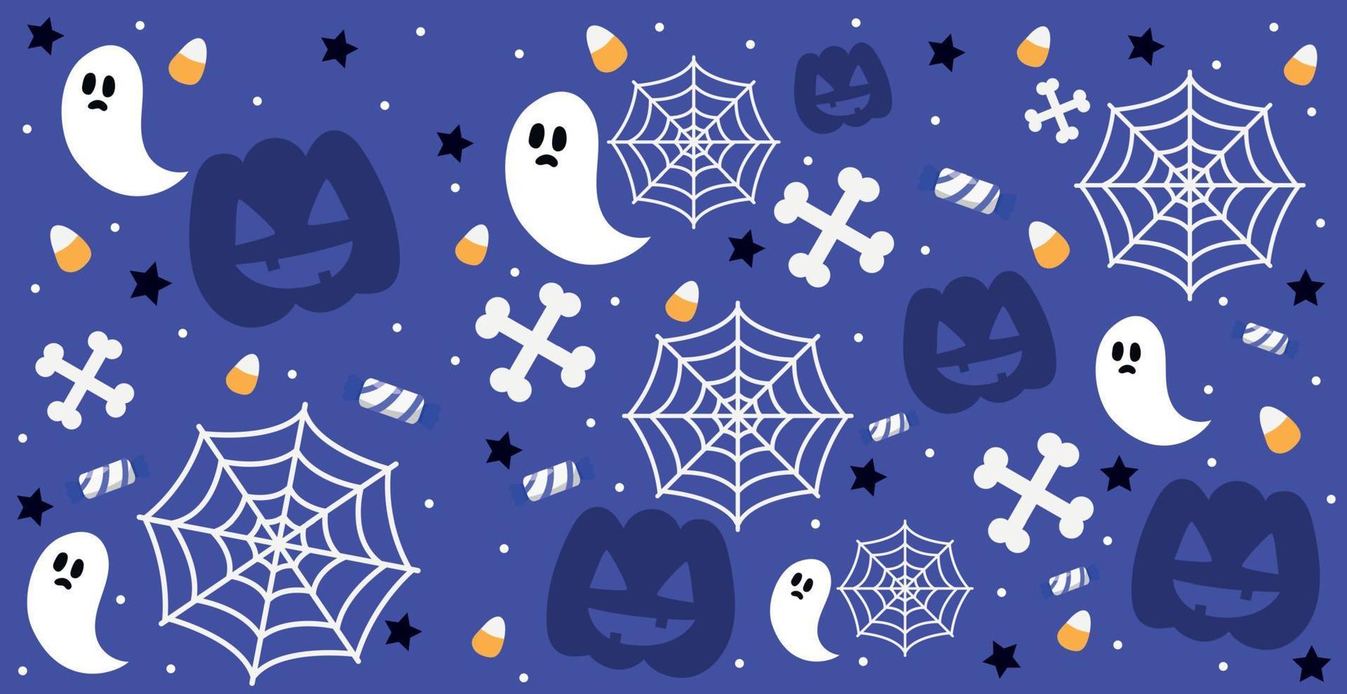 fundo colorido padrão para o feriado de halloween - vetor