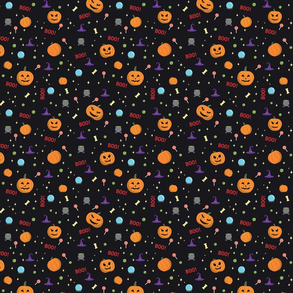 fundo colorido padrão para o feriado de halloween - vetor