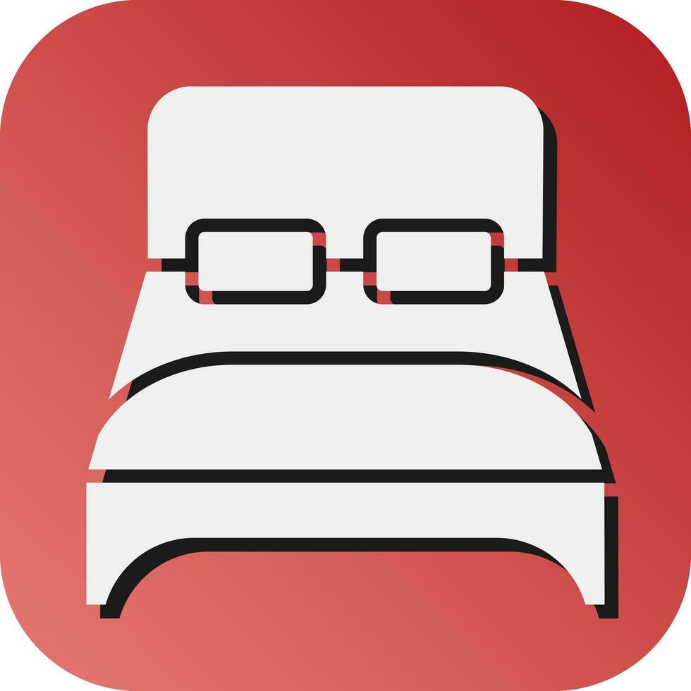 Duplo cama vetor glifo gradiente fundo ícone para pessoal e comercial usar.