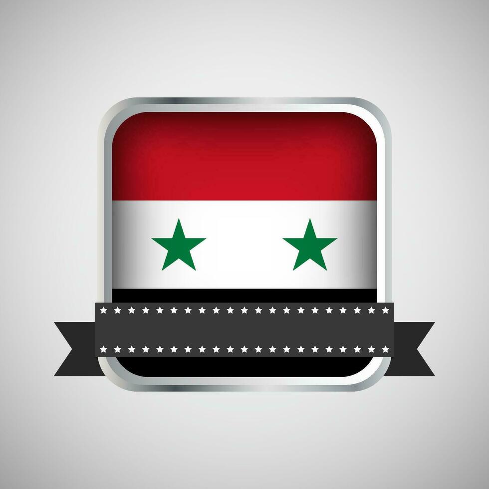 vetor volta bandeira com Síria bandeira