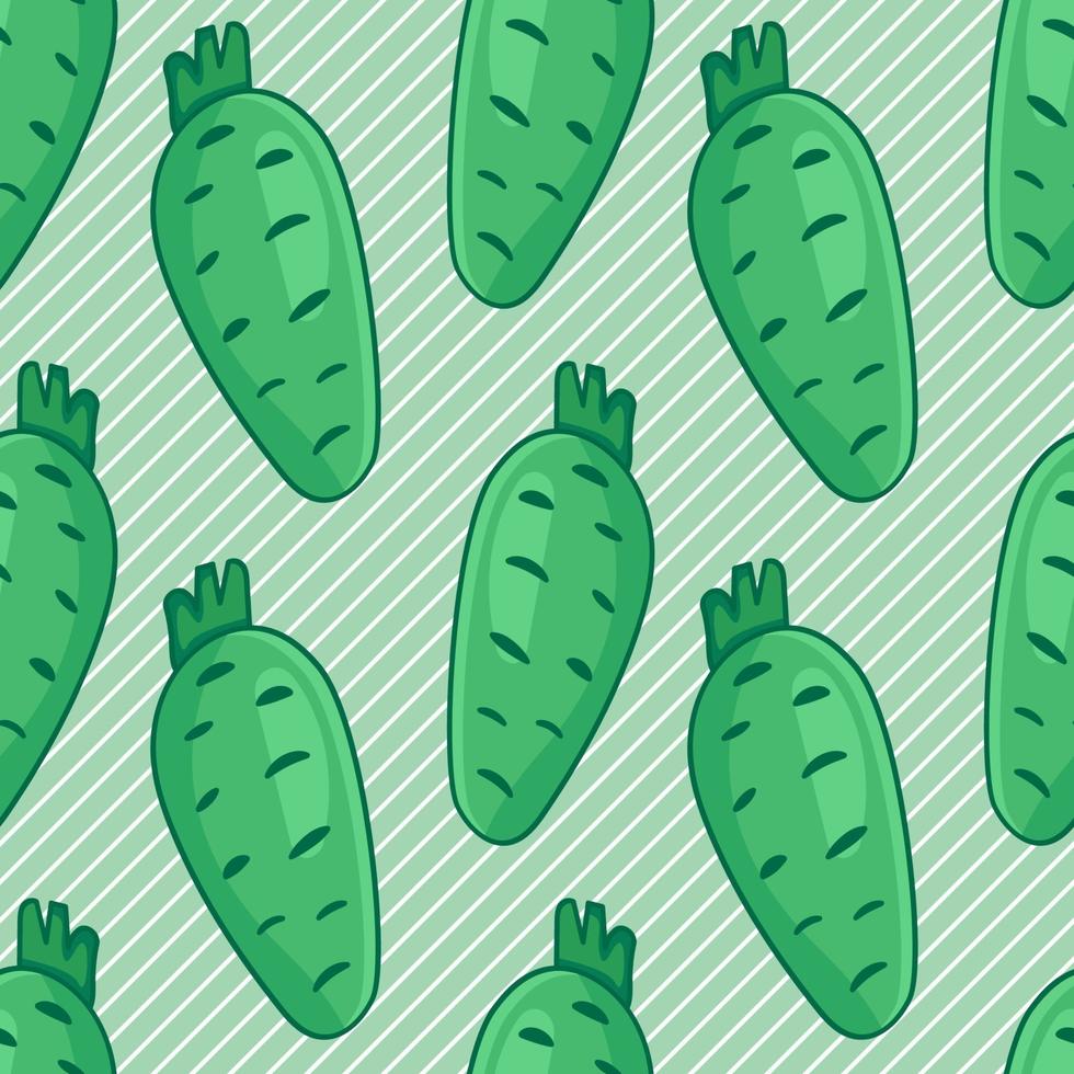 ilustração de padrão sem emenda de vegetais wasabi vetor