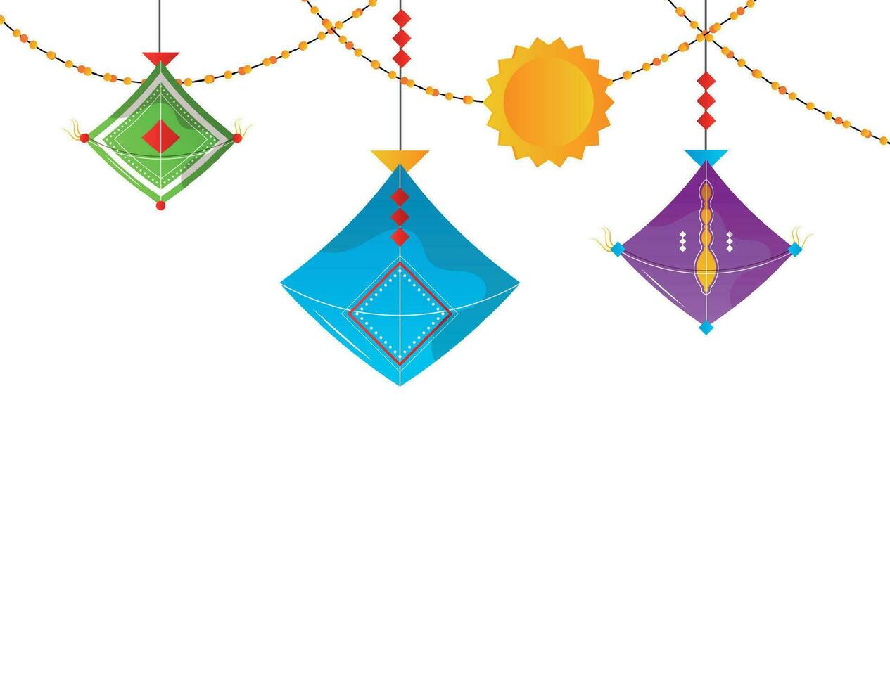 Makar Sankranti indiano feriado vetor