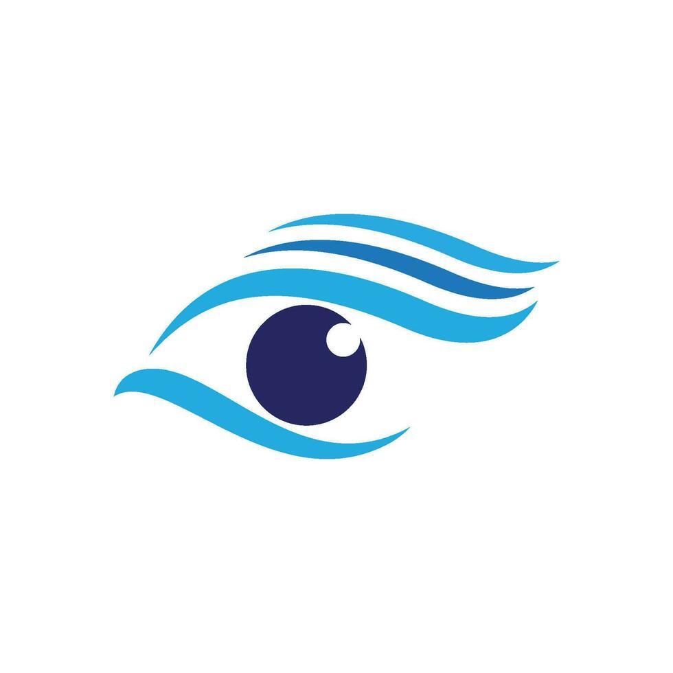 design de logotipo de vetor para cuidados com os olhos