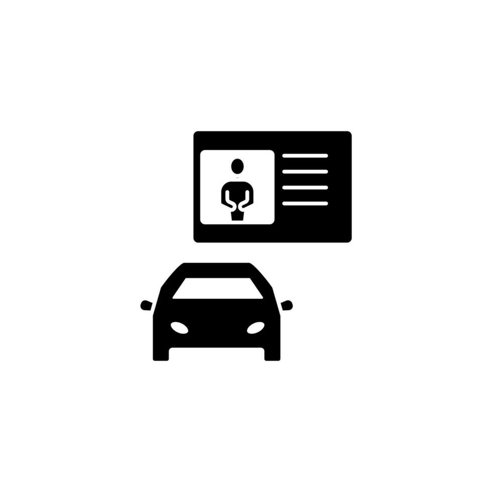 motorista licença conceito linha ícone. simples elemento ilustração.motorista licença conceito esboço símbolo Projeto. vetor