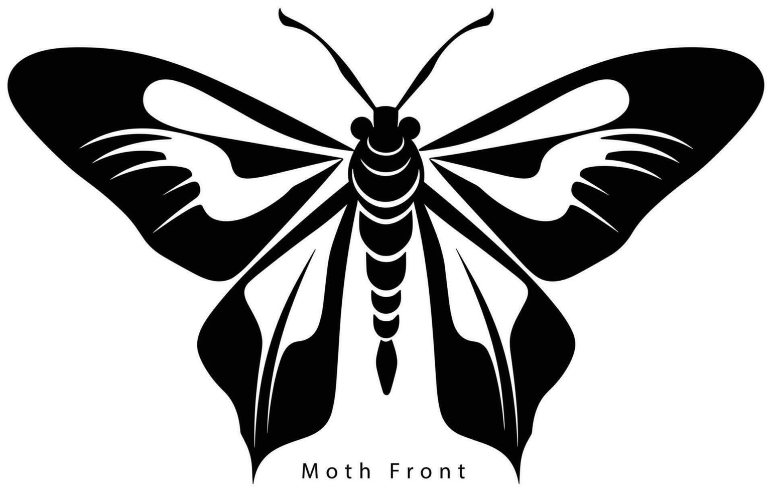 monarca borboleta silhueta. vetor ilustração