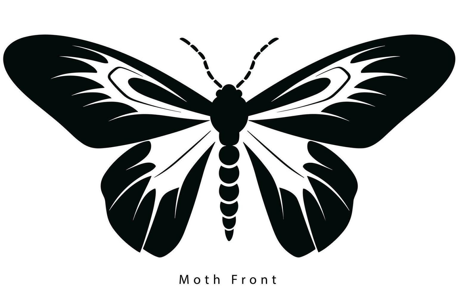 monarca borboleta silhueta. vetor ilustração