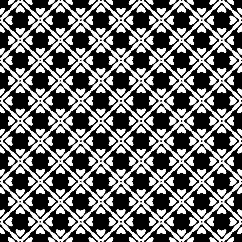 padrão abstrato sem emenda preto e branco. fundo e pano de fundo. design ornamental em tons de cinza. vetor